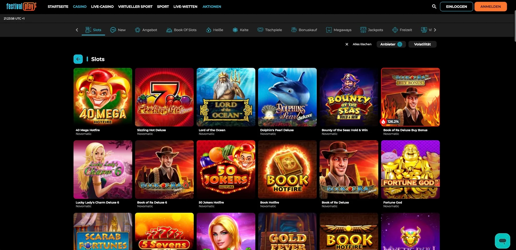 Festivalplay Casino Novoline Slots